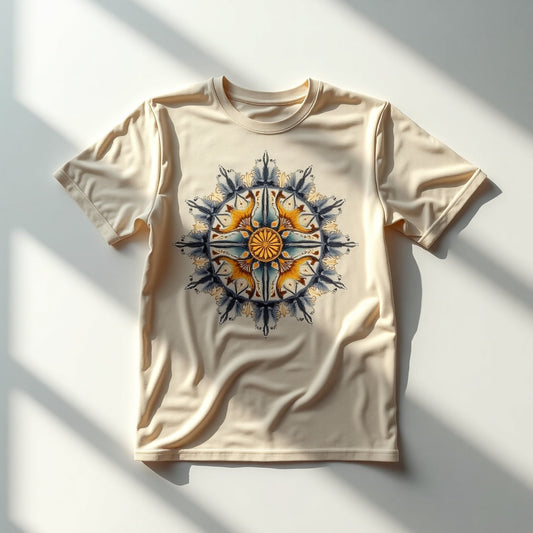 Ved Patrika – Solitary Intricately Mandala Designed T-Shirt